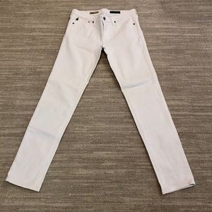 AG skinny white pants